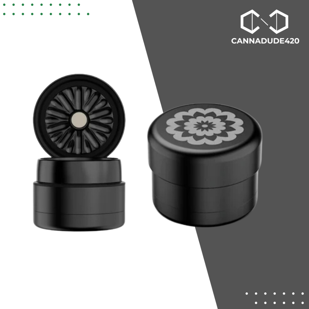 Flower Mill Grinder - Next Gen Premium 2.5" ไกรน์เดอร์สมุนไพร อุปกรณ์บด เครื่องบด Aluminium,Stainless series