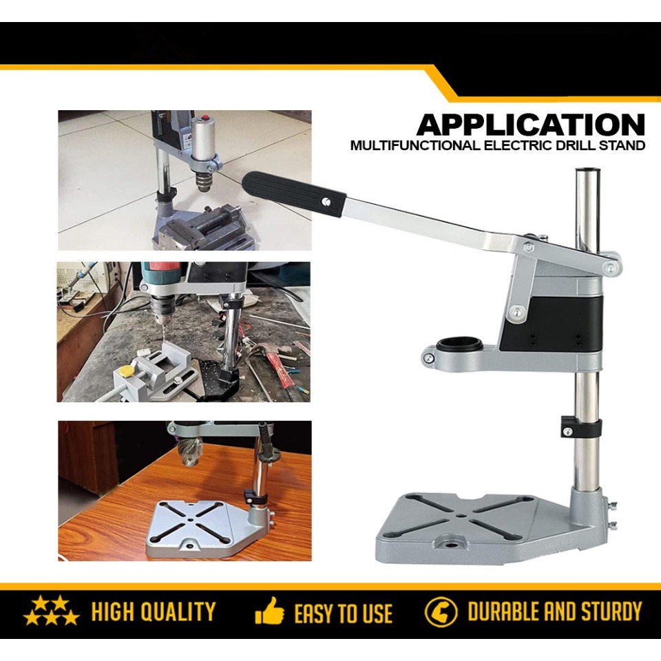แท่นจับสว่าน แท่นจับสว่านปรับระดับได้ Drill Stand รุ่น DS-6109 ฐานเหล็กหล่อ Cast Iron อย่างดี แถมฟรี! อแดปเตอร์ลดขนาดคอส - รูปที่ 7