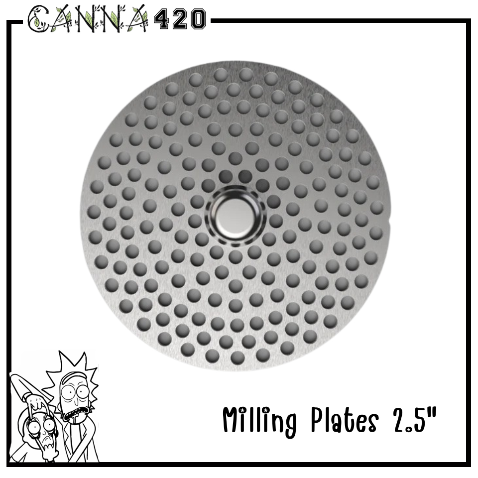 Flower Mill - Milling Plates สำหรับ Next Gen Premium 2.5" ตะแกรงสำหรับ Re-Assembly FlowerMill Grinde