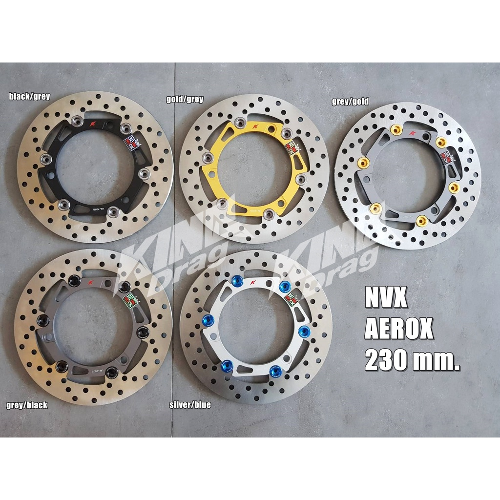 จานดิสก์ AEROX / NVX 230 mm.(6 หมุด) KINGDrag ของแท้!!