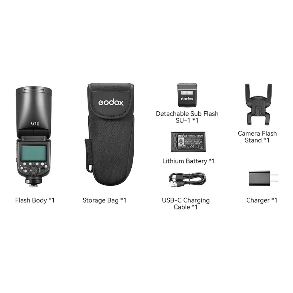 V1Pro C Godox Flash Auto TTL For Canon V1 Series with Battery แฟลชโกดอกพร้อมแบตเตอรี่ V1 Pro