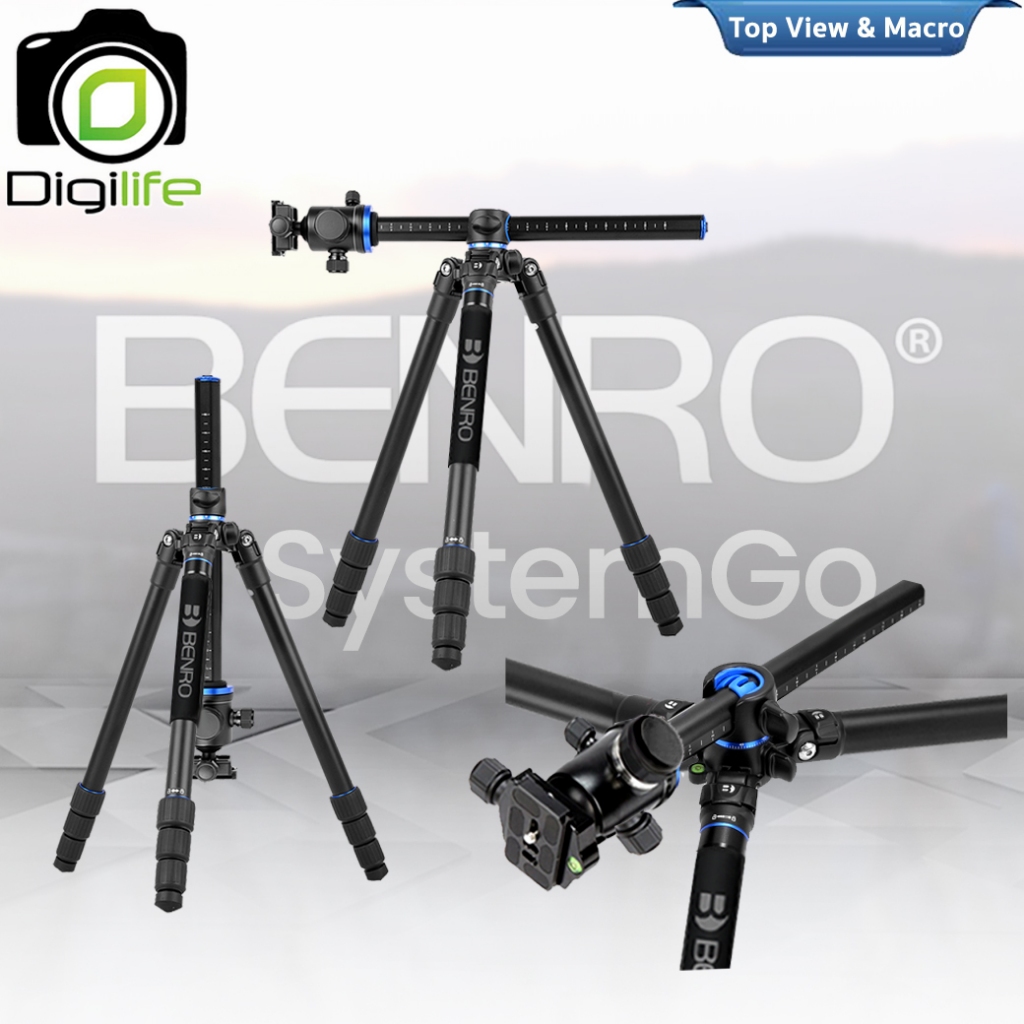 Benro Tripod GA168T B1 ขาตั้งกล้อง อเนกประสงค์ Monopod, Top View, กางราบ, กลับหัว / Digilife Thailand