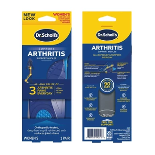แผ่นรองเท้า สำหรับอาการปวดข้อเท้า ข้อเข่า สะโพก Dr.Scholl's Support Arthritis Support Insoles Women