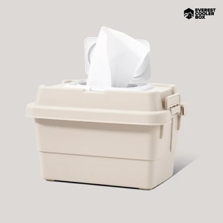 รุ่นใหม่ !! ลังเก็บของมินิมอล STACKING CONTAINER กล่องใส่ทิชชู่1.1 ลิตร Camping Box 1.1L ลังจิ๋ว