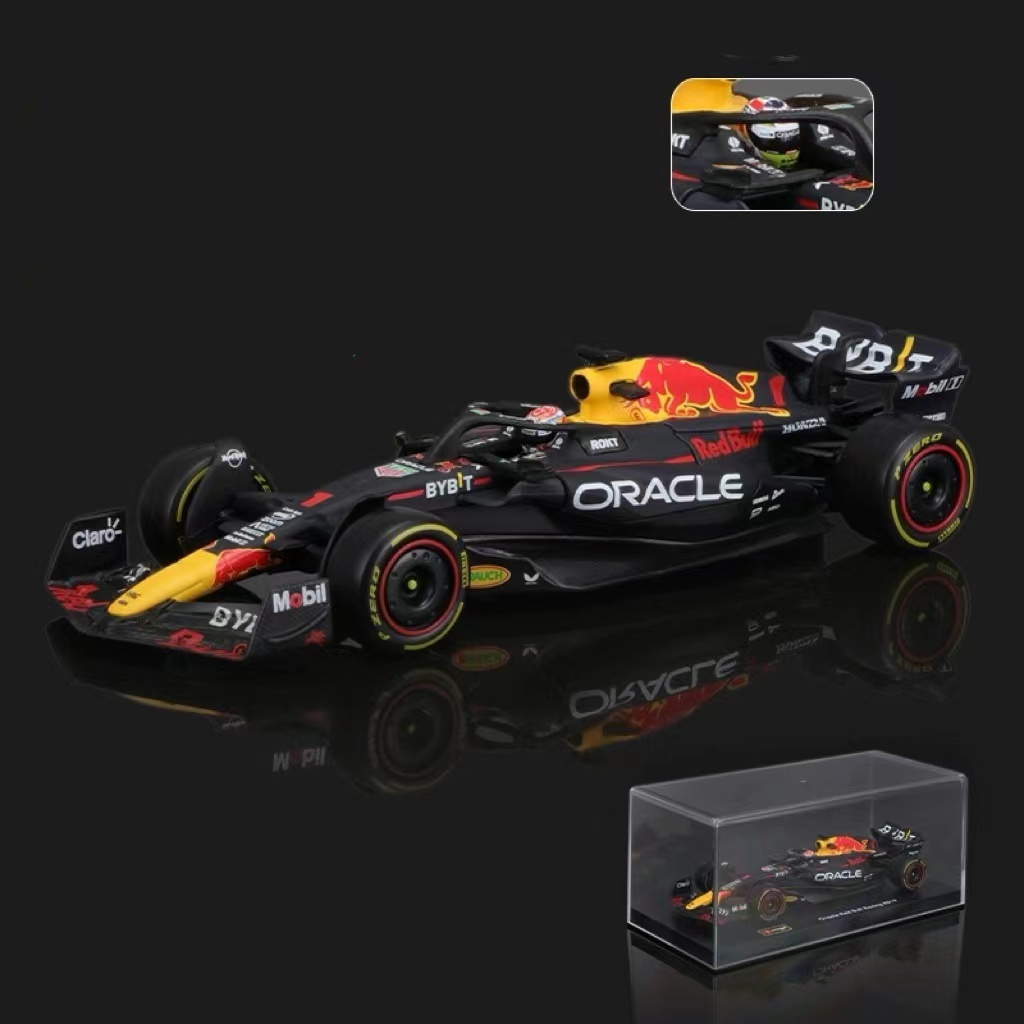 2023 F1 รถแบบจำลอง 1:43 Red Bull RB19 สูตรรถแข่งจำลองล้อแม็ก Vistapan
