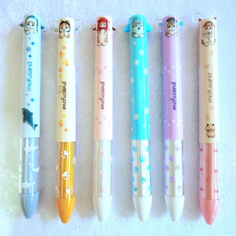 ปากกาลูกลื่น 2สี Mimi Pen ลาย Mofusand/Koupenchan