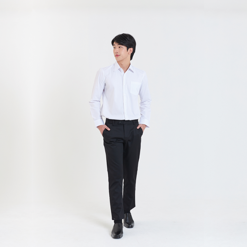 1.24 กางเกงขายาวสีดำ | The One Concept ชุดนักศึกษา พรีเมี่ยม