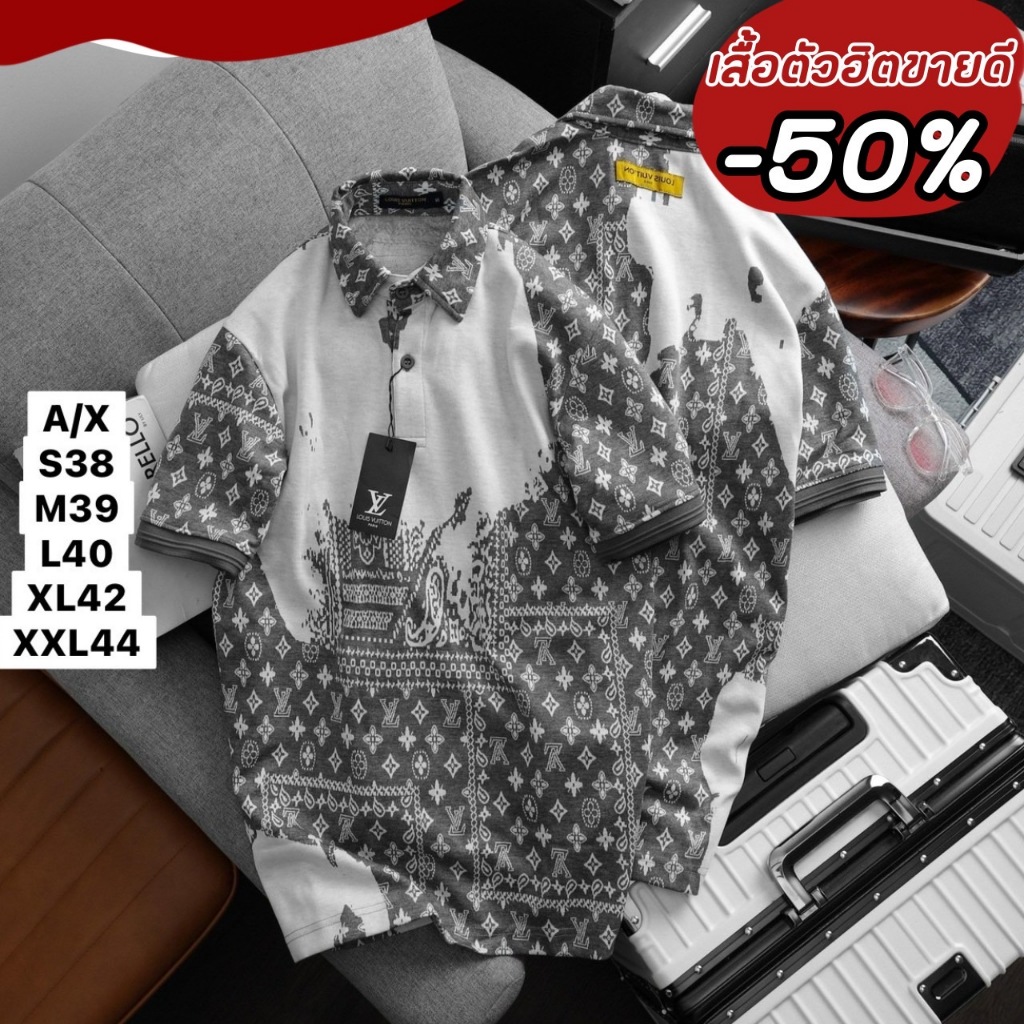 BIG SALE🔥เสื้อยืดคอปก แฟชั่นเรโทร แมทซ์ทุกชุด พร้อมส่งในไทย N24