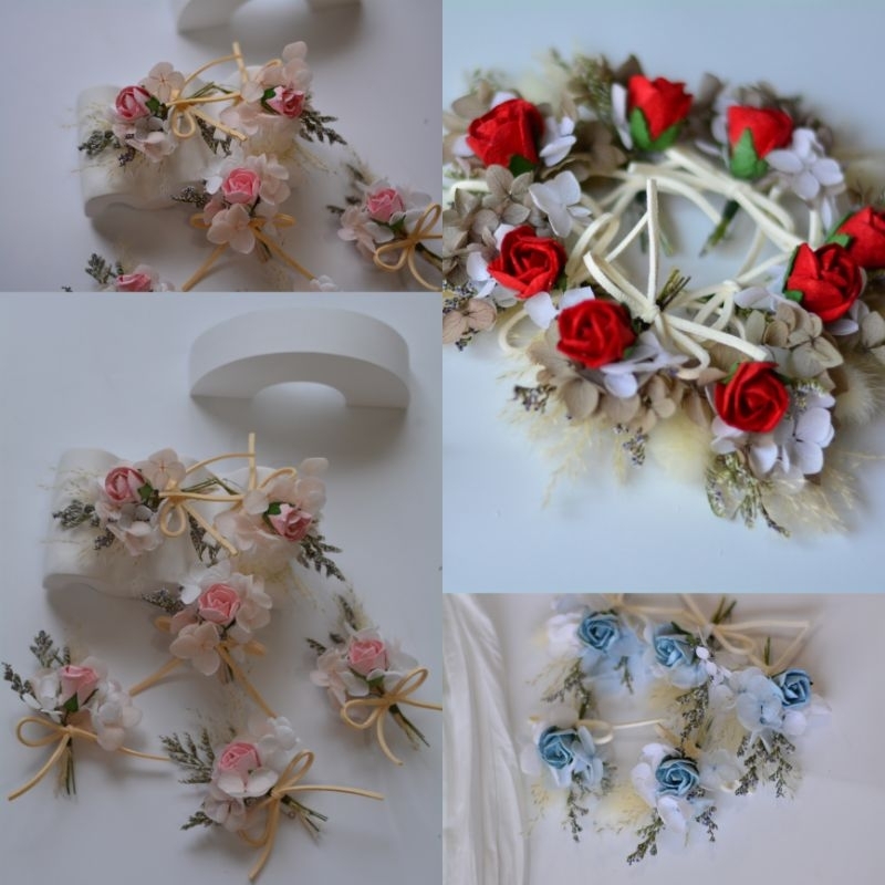 Memoryofflower•เข็มกลัดติดอก•rosyกุหลาบตูม มีหลายโทนสี