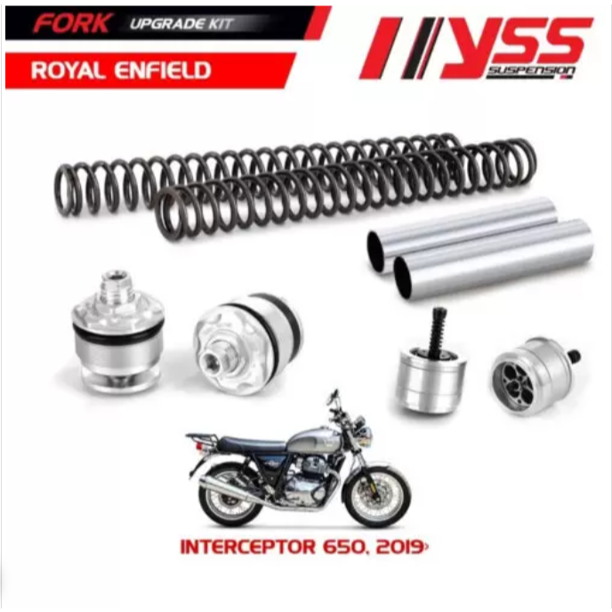 YSS ชุดอัพเกรดโช๊คหน้า Fork upgrade kit ใส Royal Enfield Interceptor 650 / Continental GT650 '19> [ 