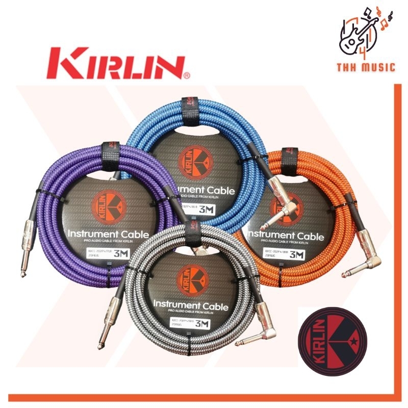 สายแจ๊คกีตาร์ เบส Kirlin IWCC-202PN 20AWG 3M/6M