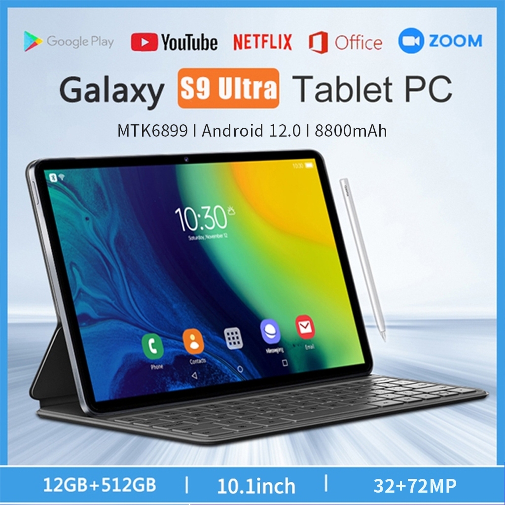 【COD】 แท็บเล็ต S9 ultra แท็บเล็ตใหม่ ของขวัญ 11.6นิ้ว tablet แท็บเล็ตเดิม android13 5G Tablet WIFI แ