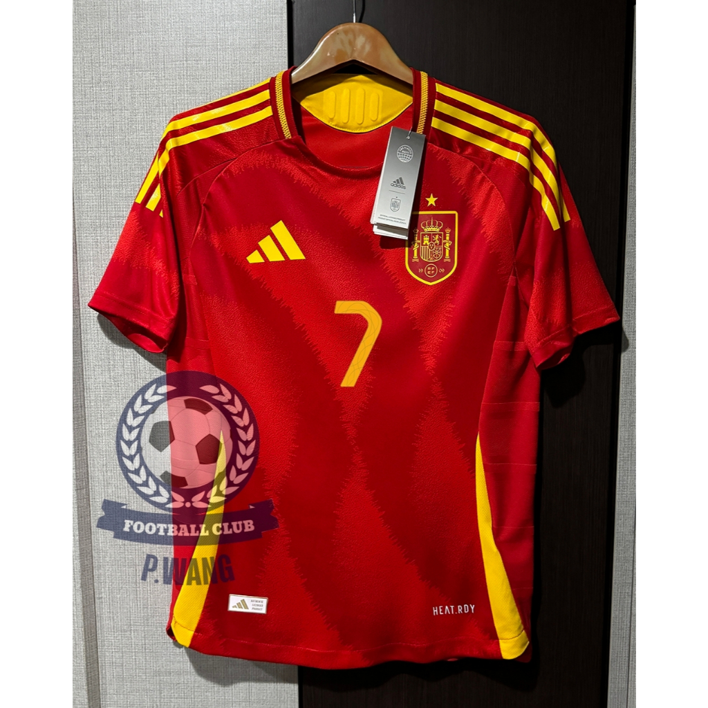 New !!! เสื้อฟุตบอลทีมชาติ สเปน Home เหย้า ยูโร 2024 [ PLAYER ] เกรดนักเตะ สีแดง พร้อมชื่อเบอร์นักเตะครบทุกคนในทีม