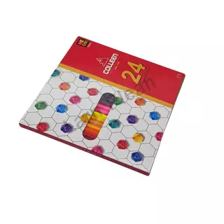 สีไม้คอลลีน Colleen 24แท่ง24สี#775(แท่งเหลี่ยม)