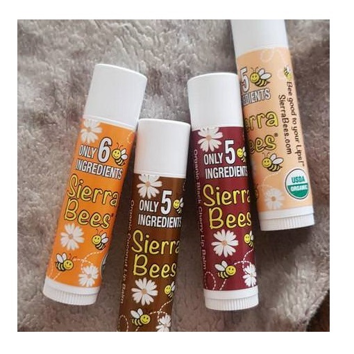 พร้อมส่ง 🇺🇸 Sierra Bees, Organic Lip Balms 15 oz (4.25 g)