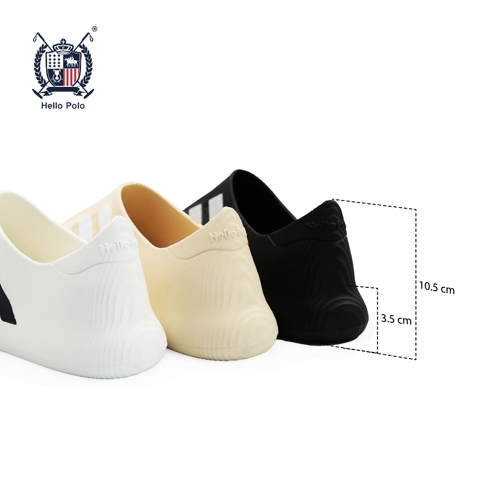 Hello Polo รุ่น HP8026 รองเท้าแบบสวม รองเท้าแตะลายแถบ พื้นนิ่ม ใส่ได้ทั้งผู้ชายและผู้หญิง พื้นสูง 3-4 CM.