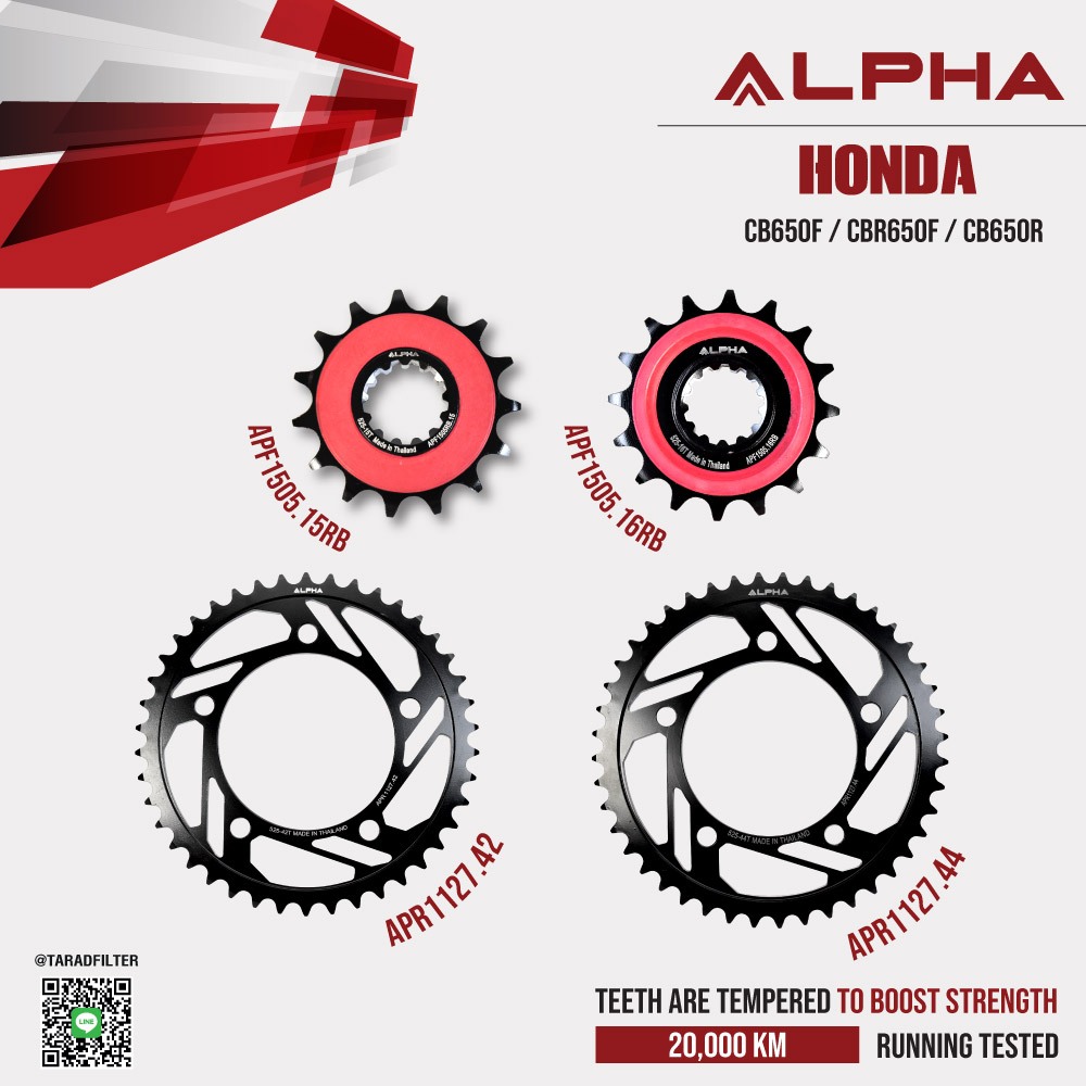 สเตอร์ ALPHA ใช้สำหรับ Honda CB650F / CBR650F / CB650R / CBR650R [ APF1505 - APR