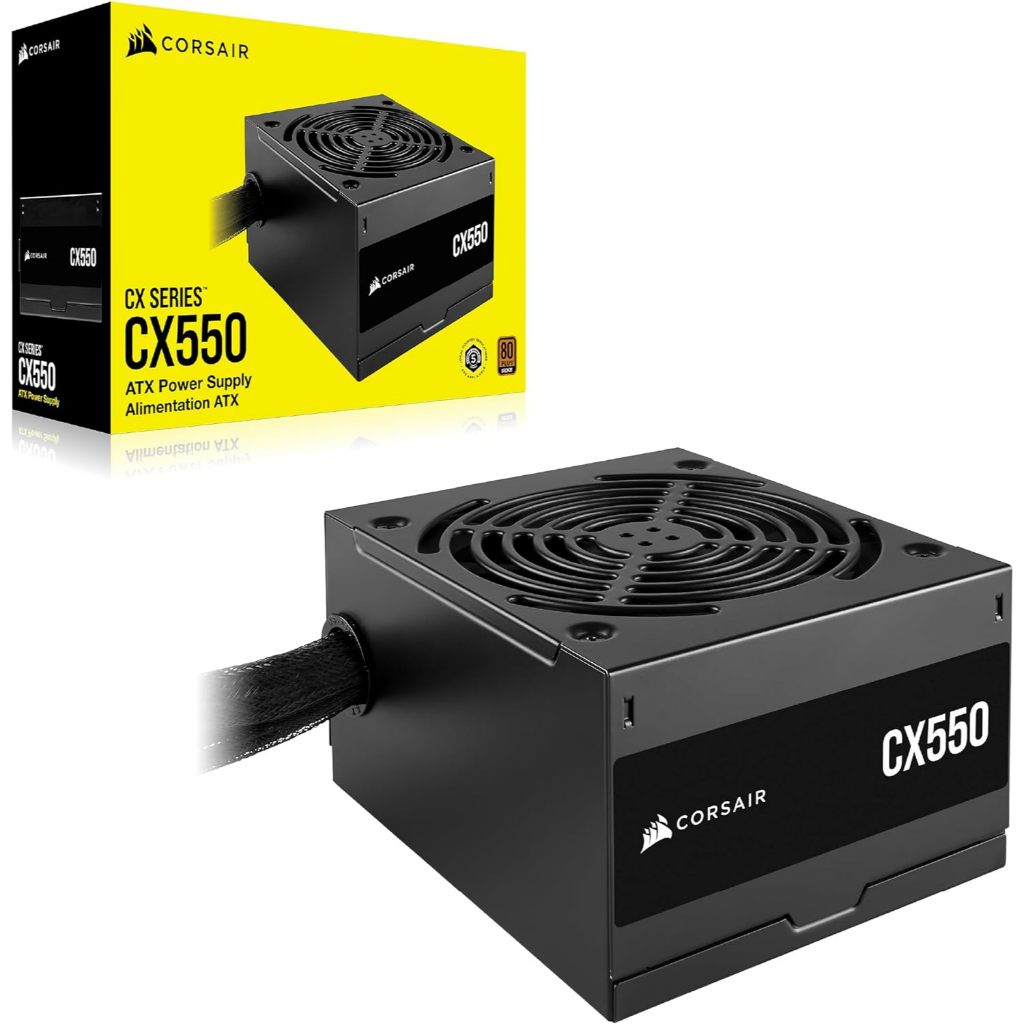 POWER SUPPLY (80+ BRONZE) 550w. CORSAIR CX550 (CP-9020277-NA)- ของแท้รับประกัน 5 ปี