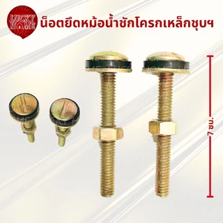 น็อตยึดหม้อน้ำชักโครก ถังน้ำชักโครก แบบสแตนเลสแท้ ไม่เป็นสนิม น็อตยึดถังพักน้ำ น็อตยึดหม้อย้ำชักโครกPVC