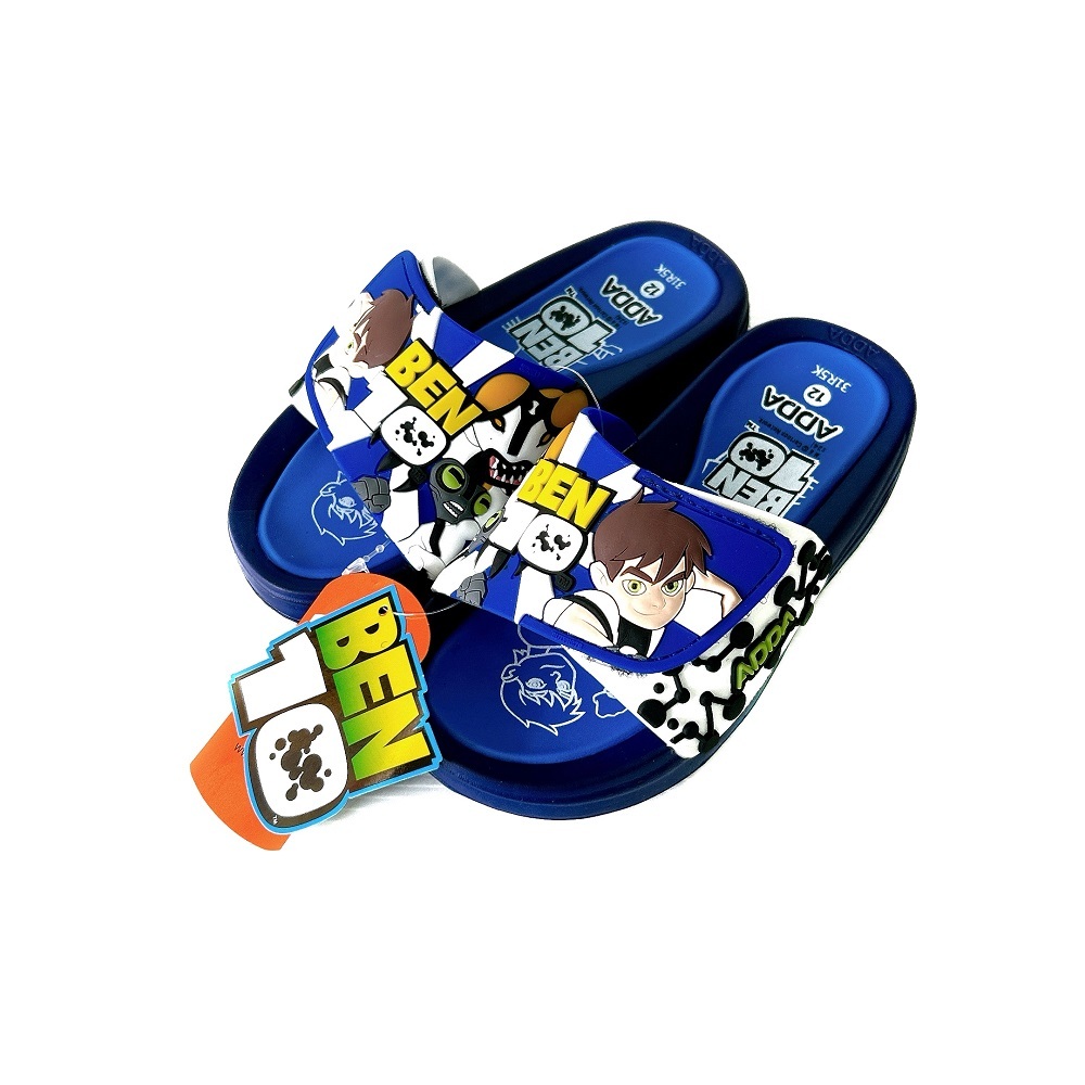 Adda Benten รองเท้าแตะเด็กชายเบนเทน รุ่น 31R5K สีน้ำเงิน สีเขียว by Pacific Shoes