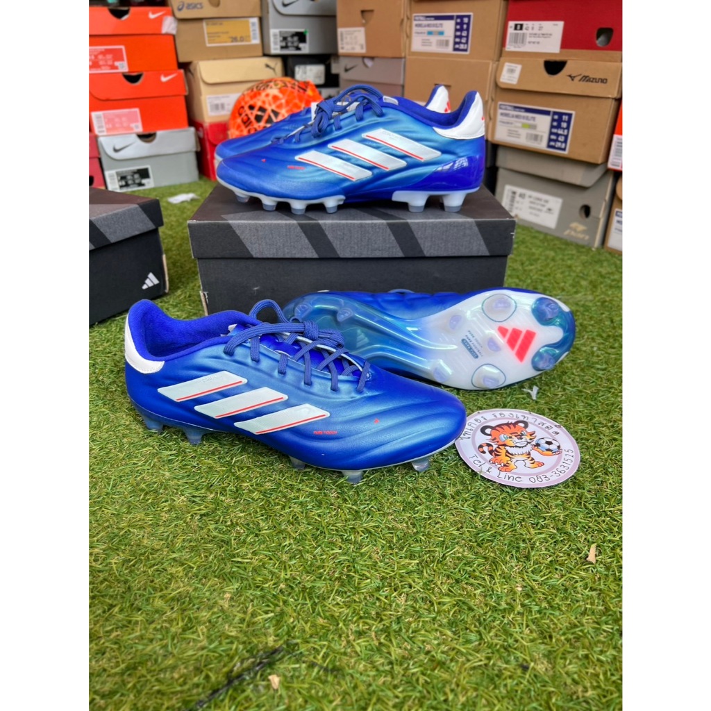 Adidas Copa Pure2.1 FG และ AG/HG รองเท้าฟุตบอล ปุ่มผสม HG/AG (หญ้าจริง/เทียม/ดินแข็ง) FG (หญ้าจริง)