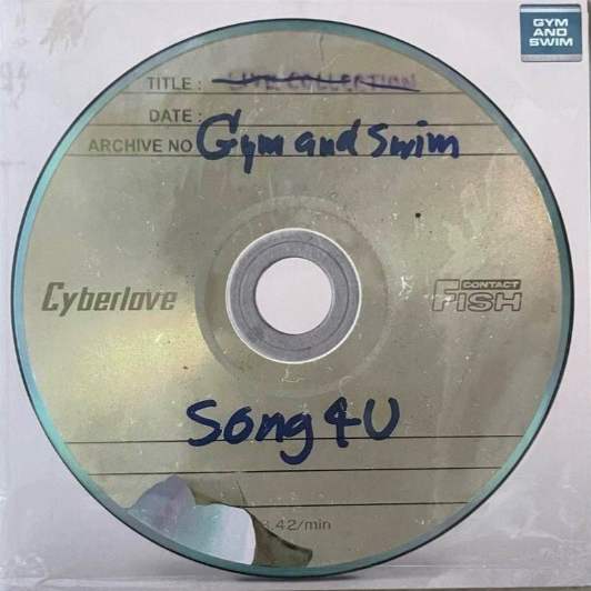 แผ่นเสียง LP 7" Gym and Swim: SONG4U 7 inch (Blue Vinyl) แผ่นซีล ใหม่