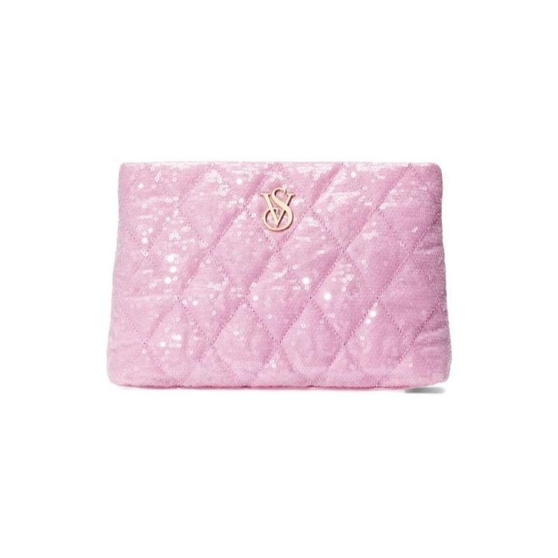 กระเป๋าแบรนด์ Victoria’s Secret  Sequin Clutch/Makeup Bag. 