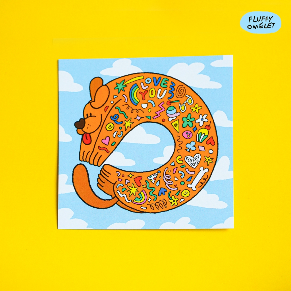 SAUSAGE DOG MINI CARD