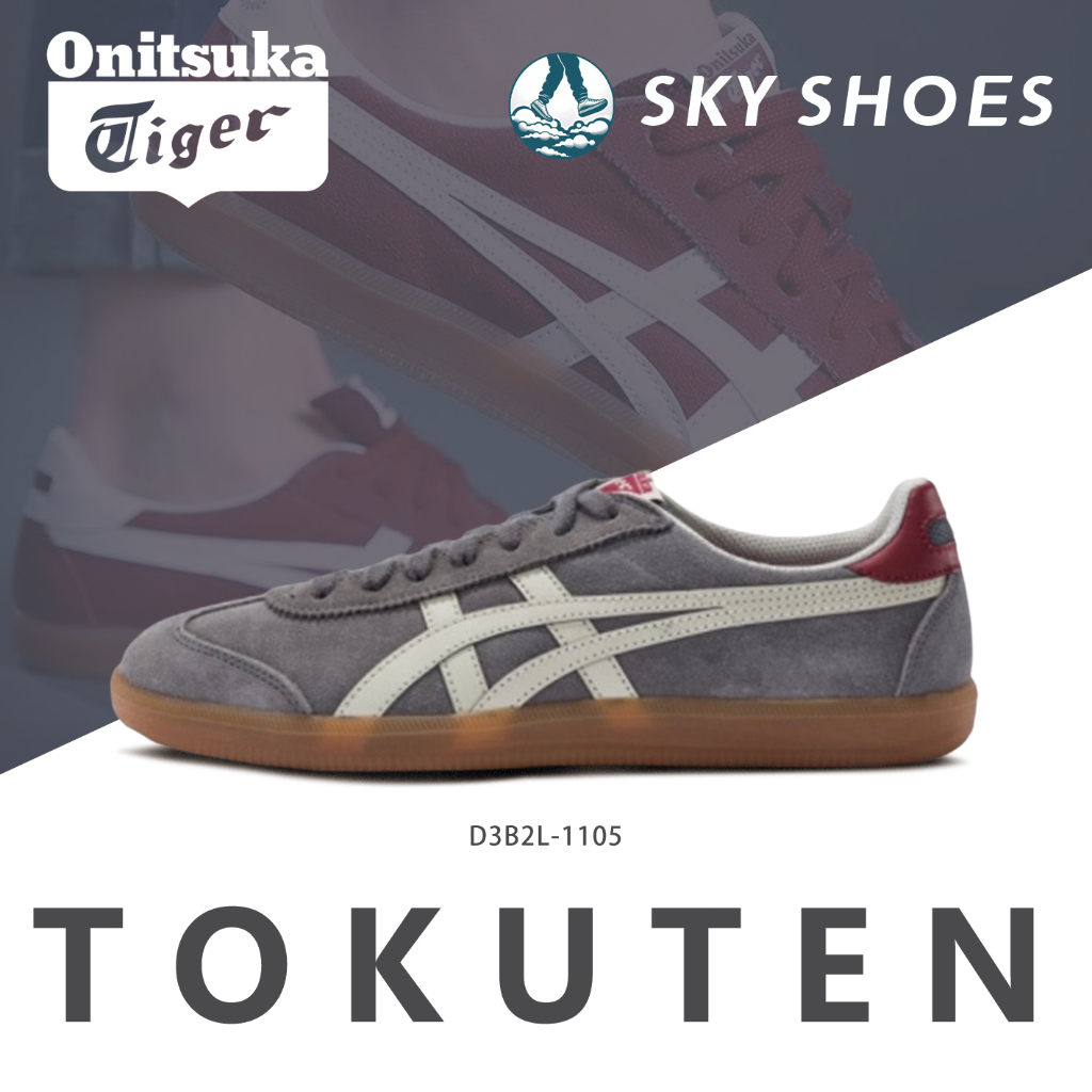 ของแท้ 100% Onitsuka tiger Tokuten รองเท้าผ้าใบ D3B2L-1105