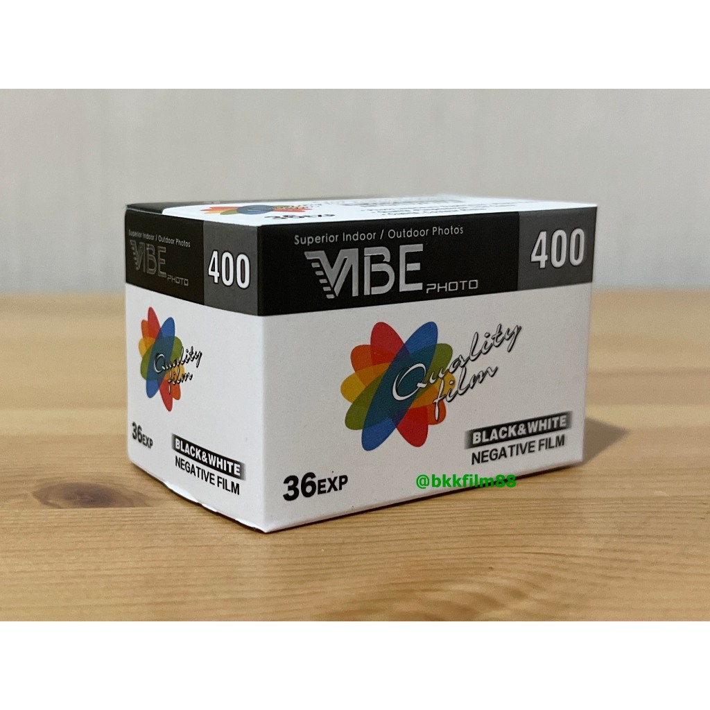 ฟิล์มขาวดำ VIBE Photo 400 35mm 36exp Film Black and White Film 35mm ฟิล์ม ขาวดำ B&W Film