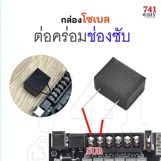กล่องโซเบล Zobel แก้ ST21 กระตุ๊ก ใช้กับ APTX1 และทุกแอมป์ เอาไปต่อคร่อมขั้ว SUB เดิมได้เลย