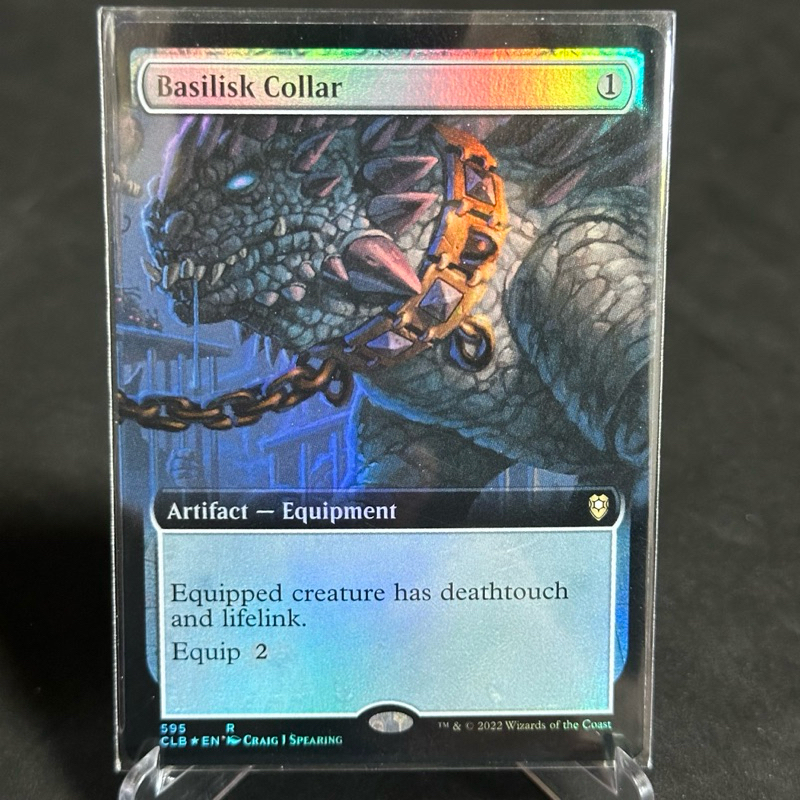 Commander Legends: Battle for Baldur's Gate Variants Foil: Basilisk Collar (Extended Art)