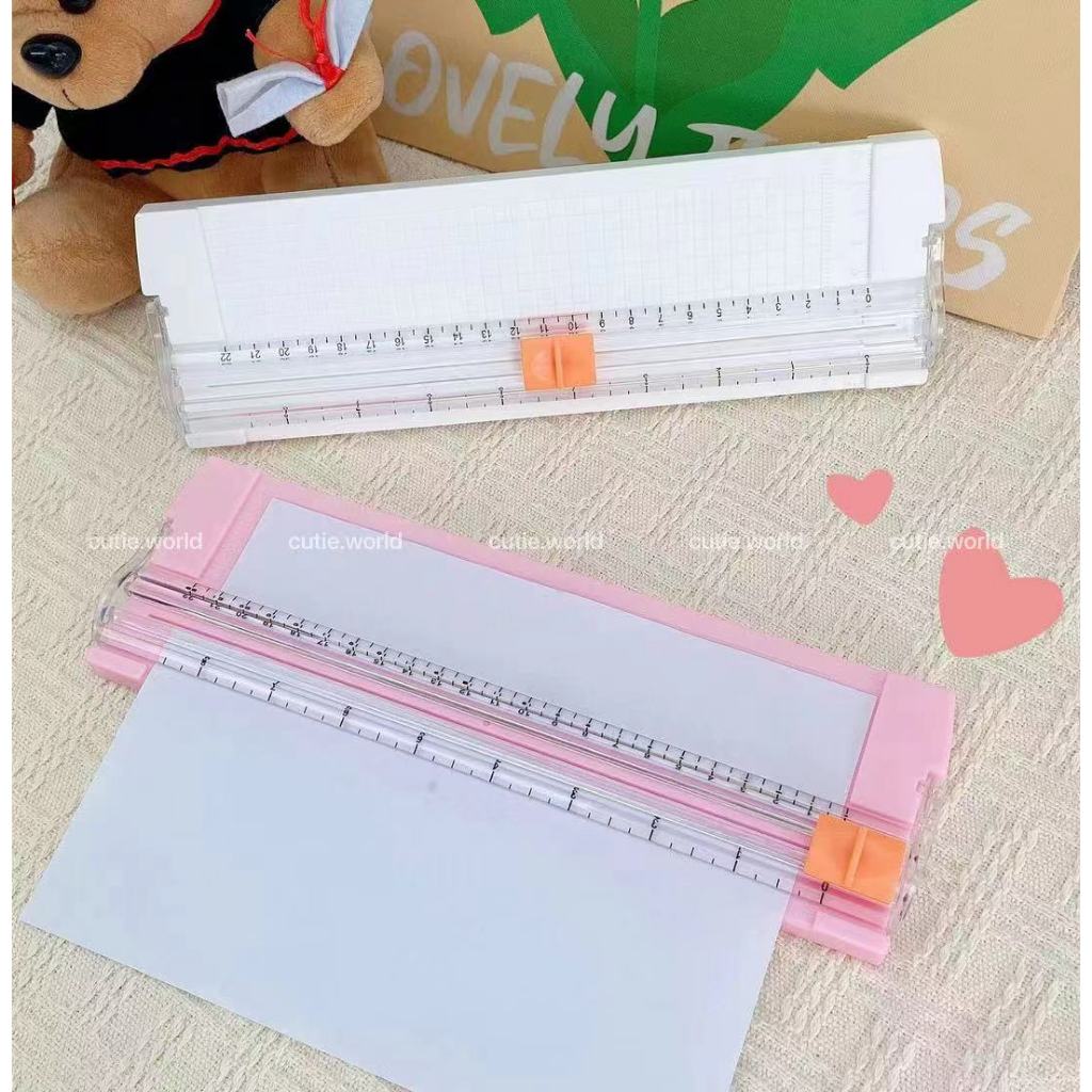 มีดคัตเตอร์ที่้ตัดกระดาษ ใบมีดฟรี ใบมีดตัดกระดาษ ขนาด A4 แบบพกพา การผลิตทำมือ DIY