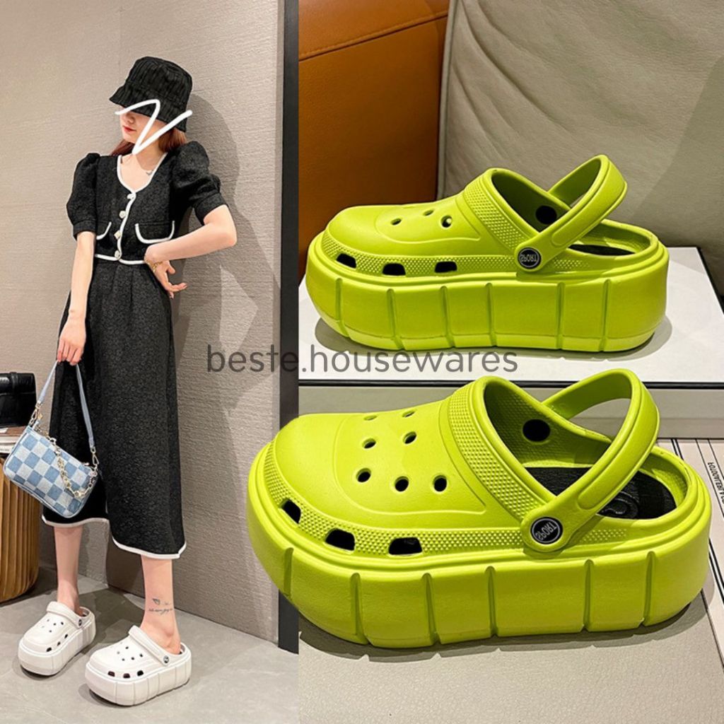 รองเท้าแตะนิ่มมาก รัดส้น สูง 6 cm. รองเท้าแตะหัวโต