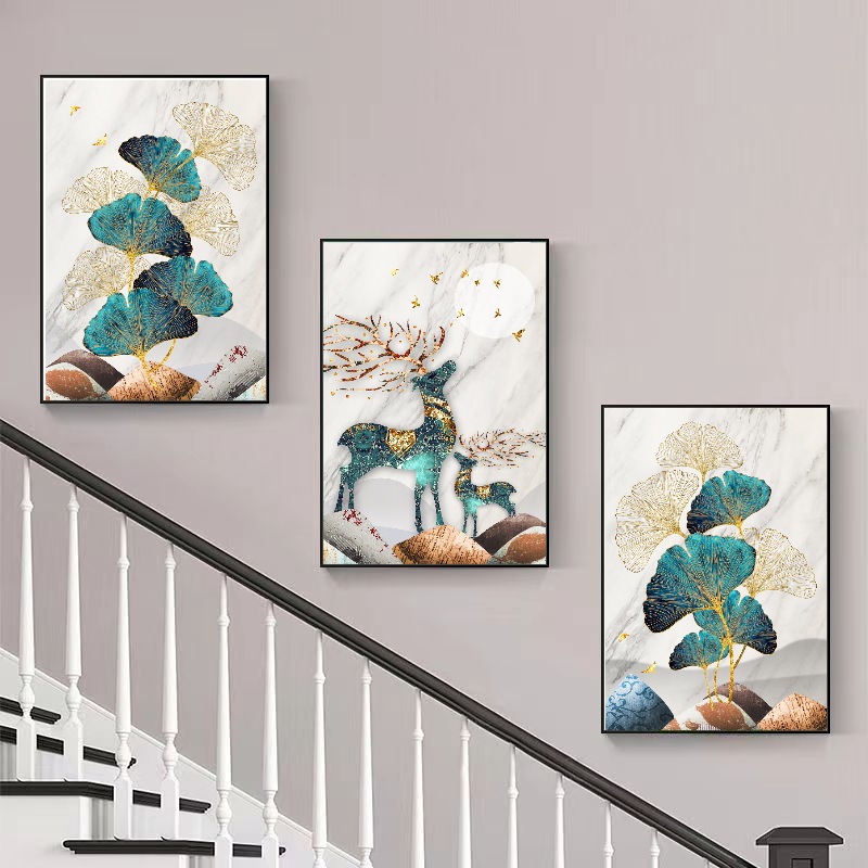กรอบรูป ภาพติดผนัง ภาพจิตรกรรมม3ชิ้น(40x60cm)5ลาย ที่กรอบสำเร็ว สำหรับตกแต่งบ้าน โรงแรม ผนังงานศิลปะ