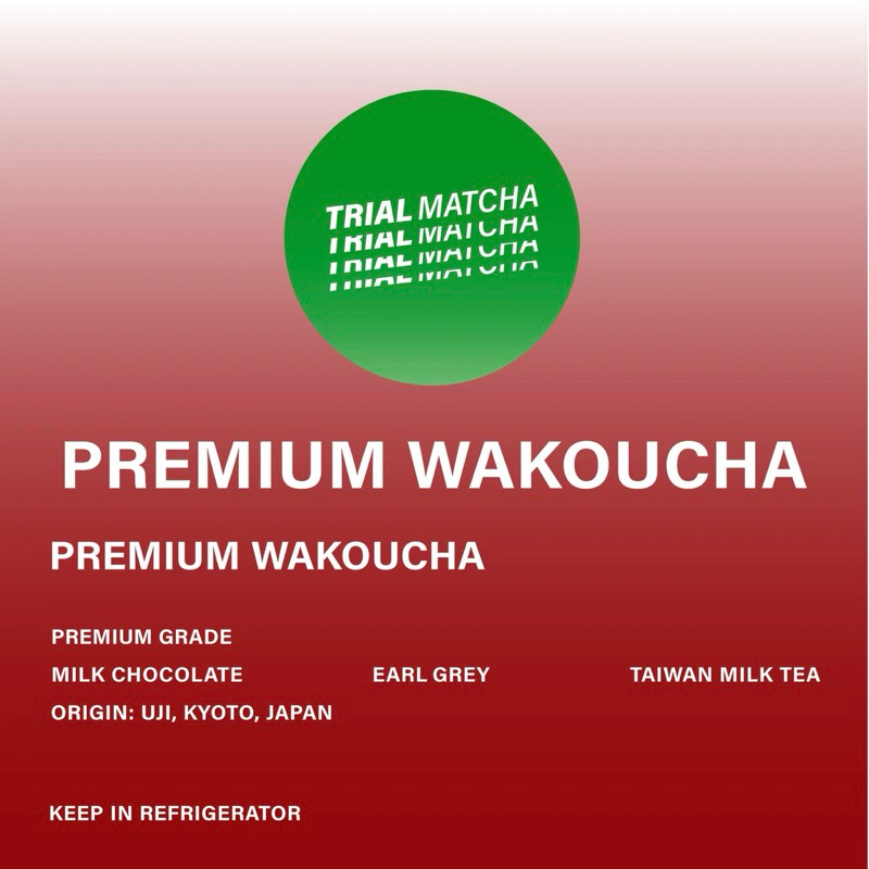 TRIAL MATCHA | ผงชาแดงญี่ปุ่น Premium Wakoucha