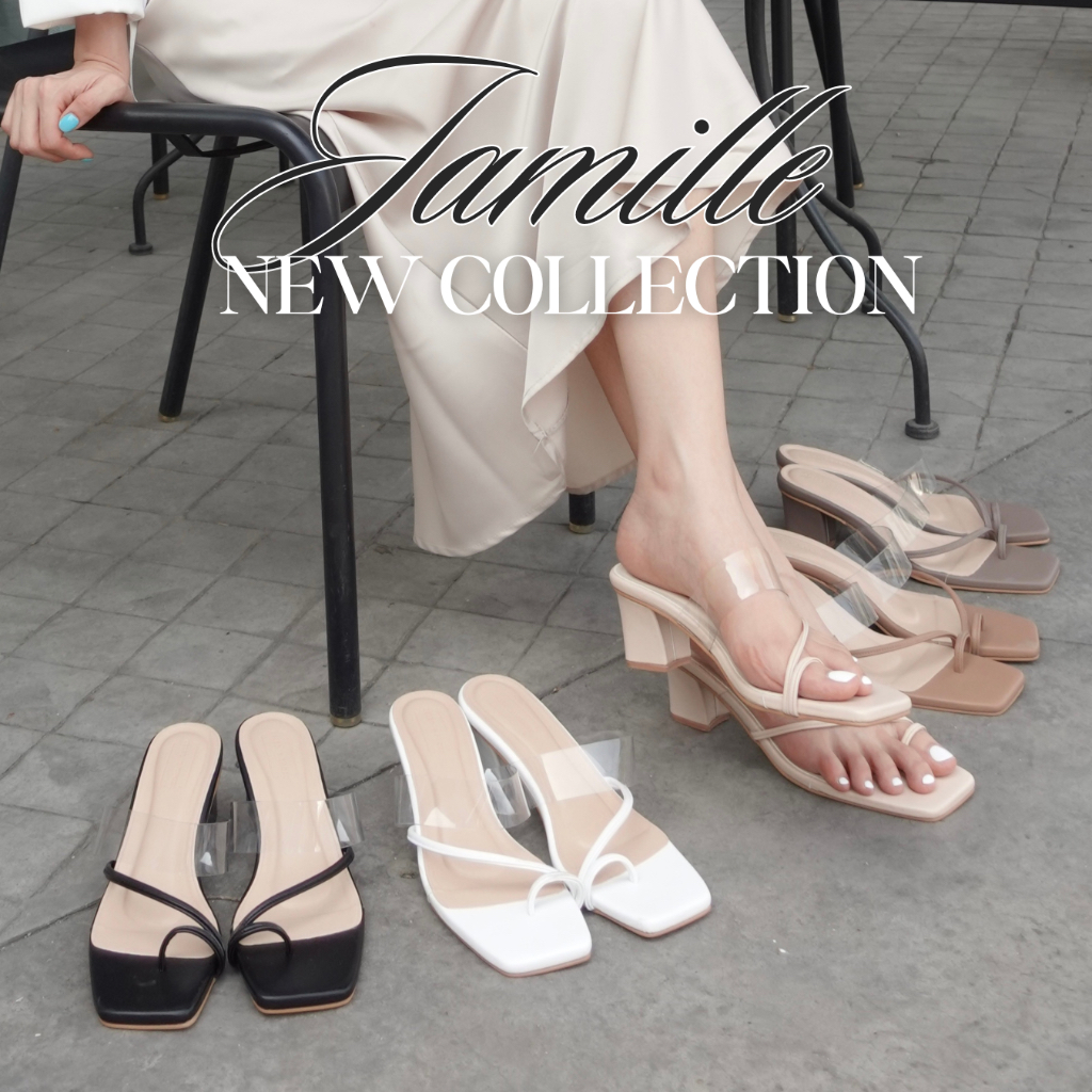 JAMILLE (NEW COLLECTION) รองเท้าส้นสูงรุ่นใหม่ล่าสุด สไตล์เรียบหรูแมทช์ได้ทุกลุค "ความสูง 2 นิ้ว"