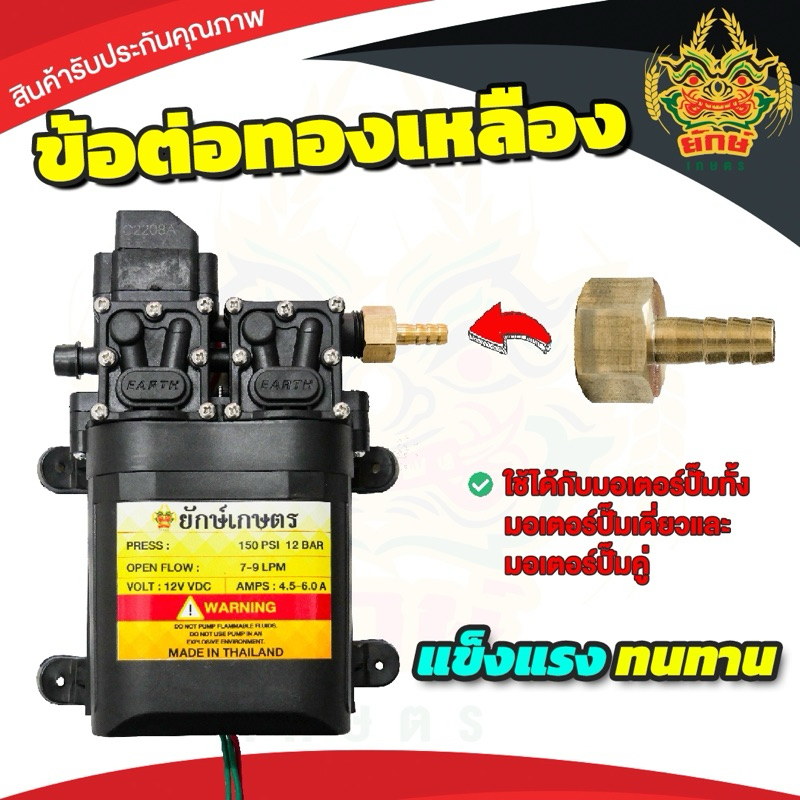 หัวทองเหลือง หางปลา แบบสวม ข้อต่อทองเหลือง ใส่มอเตอร์ปั้มคู่ เกลียวลดขนาด ข้อต่อปั้มคู่ พร้อมส่ง