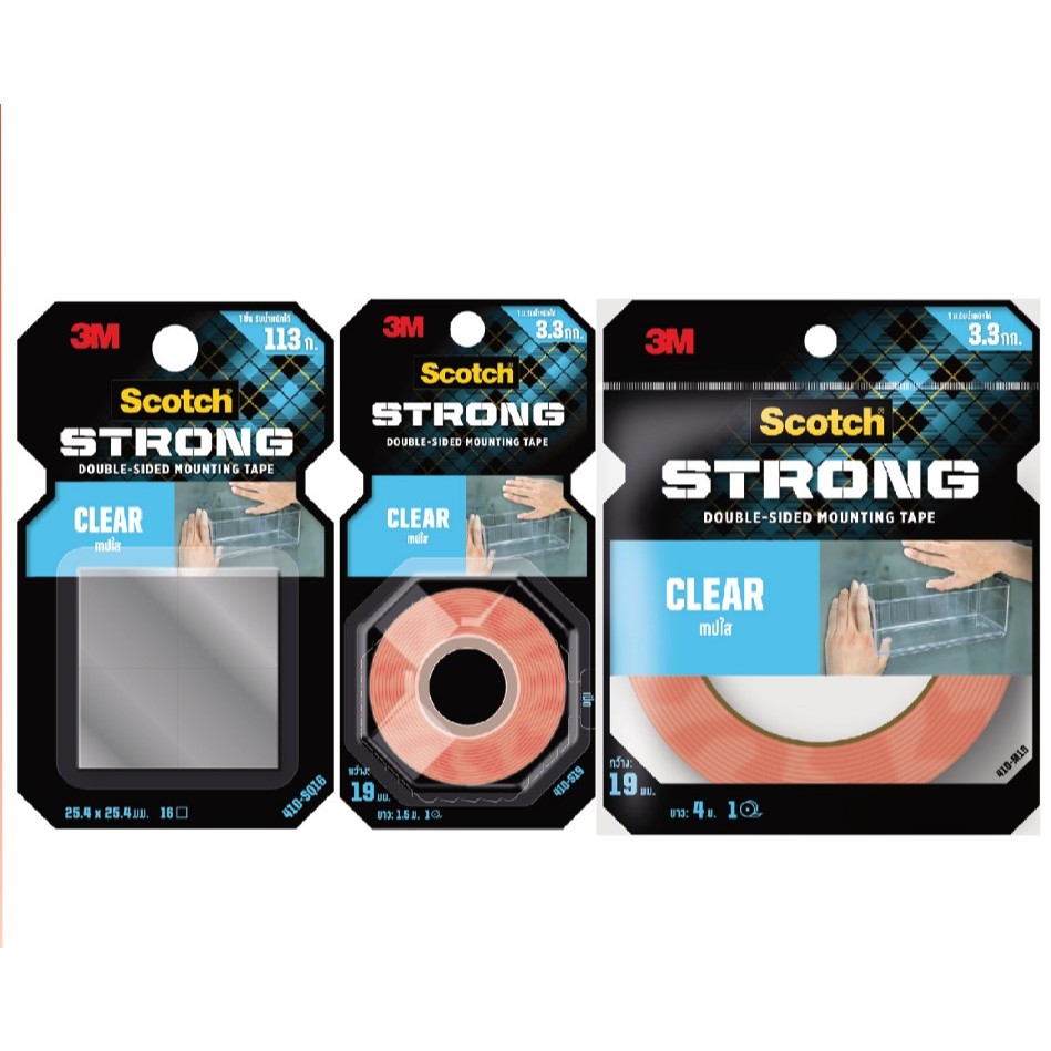 สก๊อตช์ เทปโฟมใส เทปกาวสองหน้า CAT 4010 Scotch 3M