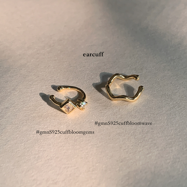 gemin. | #gmnS925cuffbloom earcuff ที่เกี่ยวหู เงินแท้925 (จำหน่ายเป็นชิ้น)