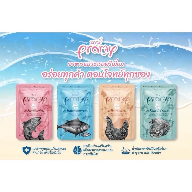 Pramy อาหารเปียกสำหรับแมว