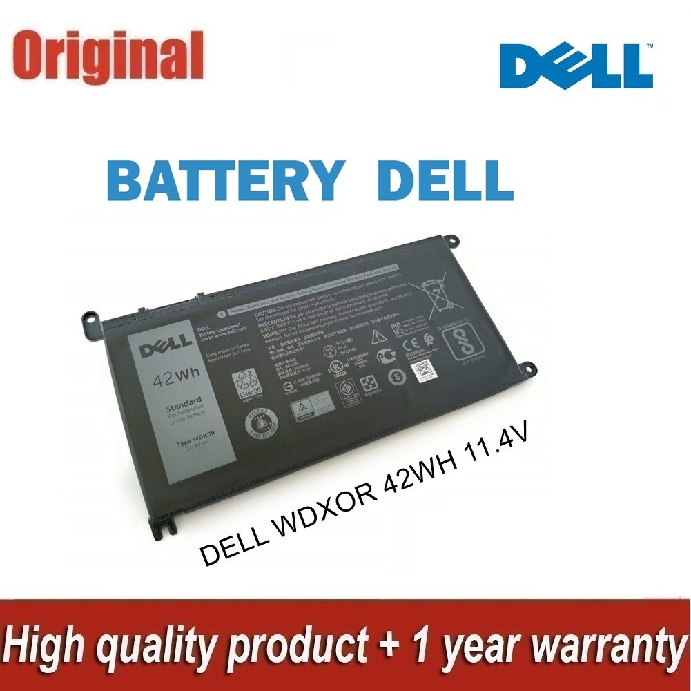 [ประกันศูนย์] Dell แบตเตอรี่ WDX0R ของแท้ (สำหรับ Inspiron 13 7368, 7460 / Inspiron 14-7472, 7572 Series) Dell Battery