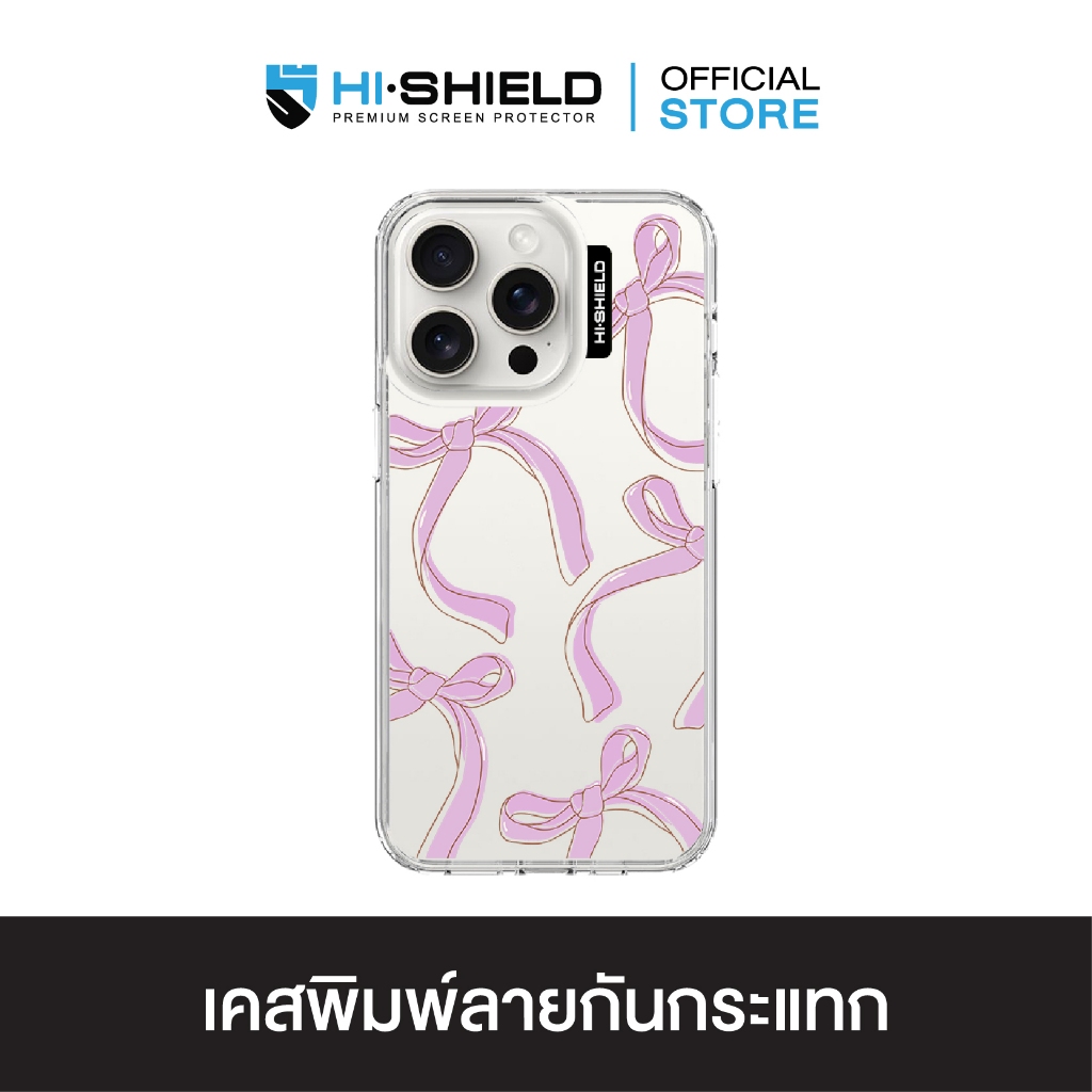 HI-SHIELD เคสใสกันกระแทก iPhone รุ่น Ribbon4 [เคส iPhone17,iPhone16,iPhone15,iPhone14,iPhone13,iPhone12]