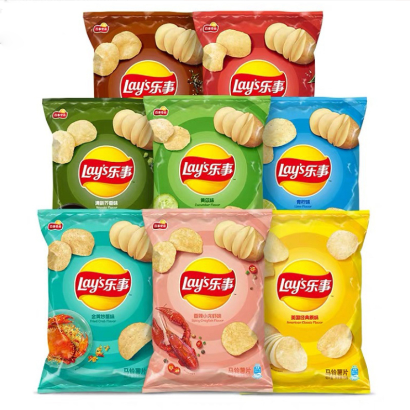 ( พร้อมส่ง) เลย์จีน รสแปลกๆ 70g Lays รสแตงกวา/รสวาวาบิ/รสหม่าล่า ส่งไว