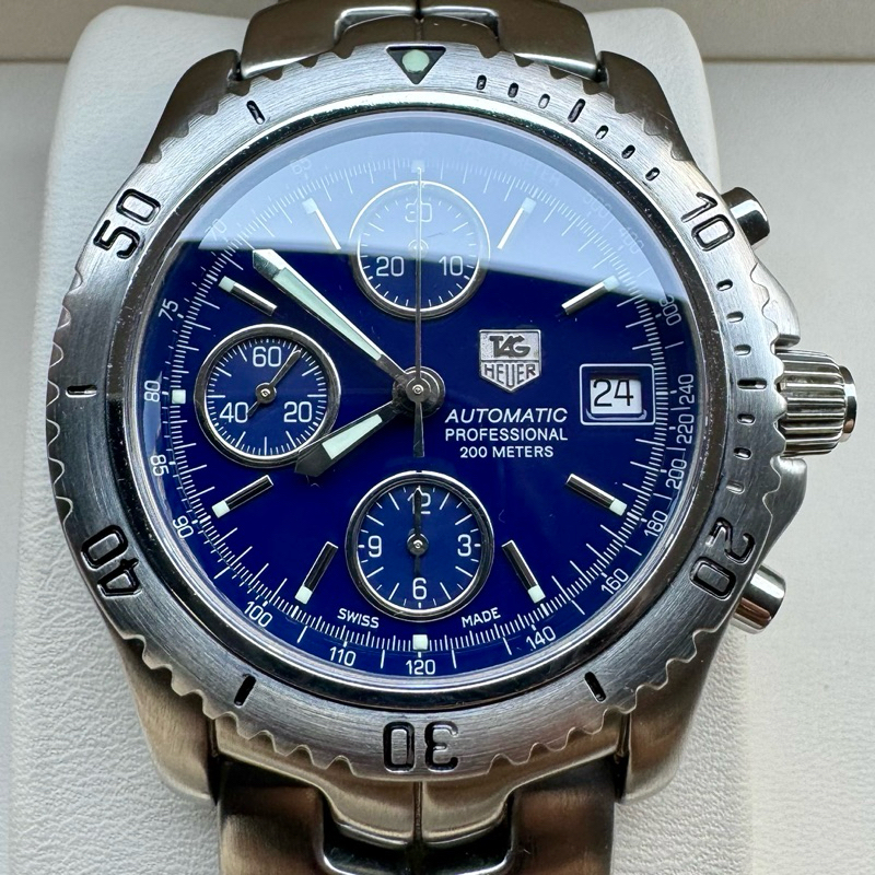 Tag Heuer Link Automatic Chronograph CT2110 Blue Dial