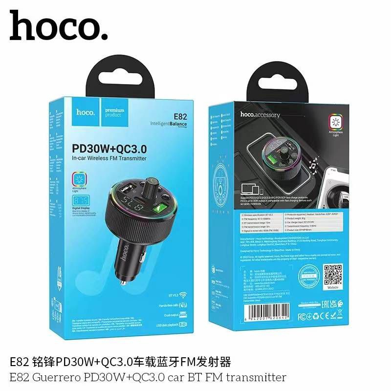 Hoco E82 PD30W +QC3.0 ที่ชาร์จโทรศัพท์ในรถยนต์