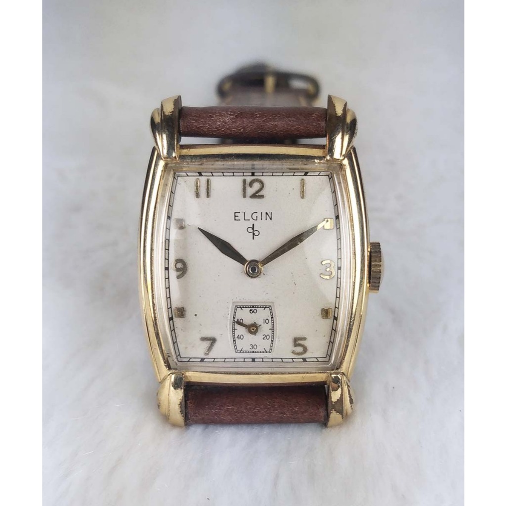 201210-ELGIN ตัวเรือนหุ้มทอง ระบบไขลาน