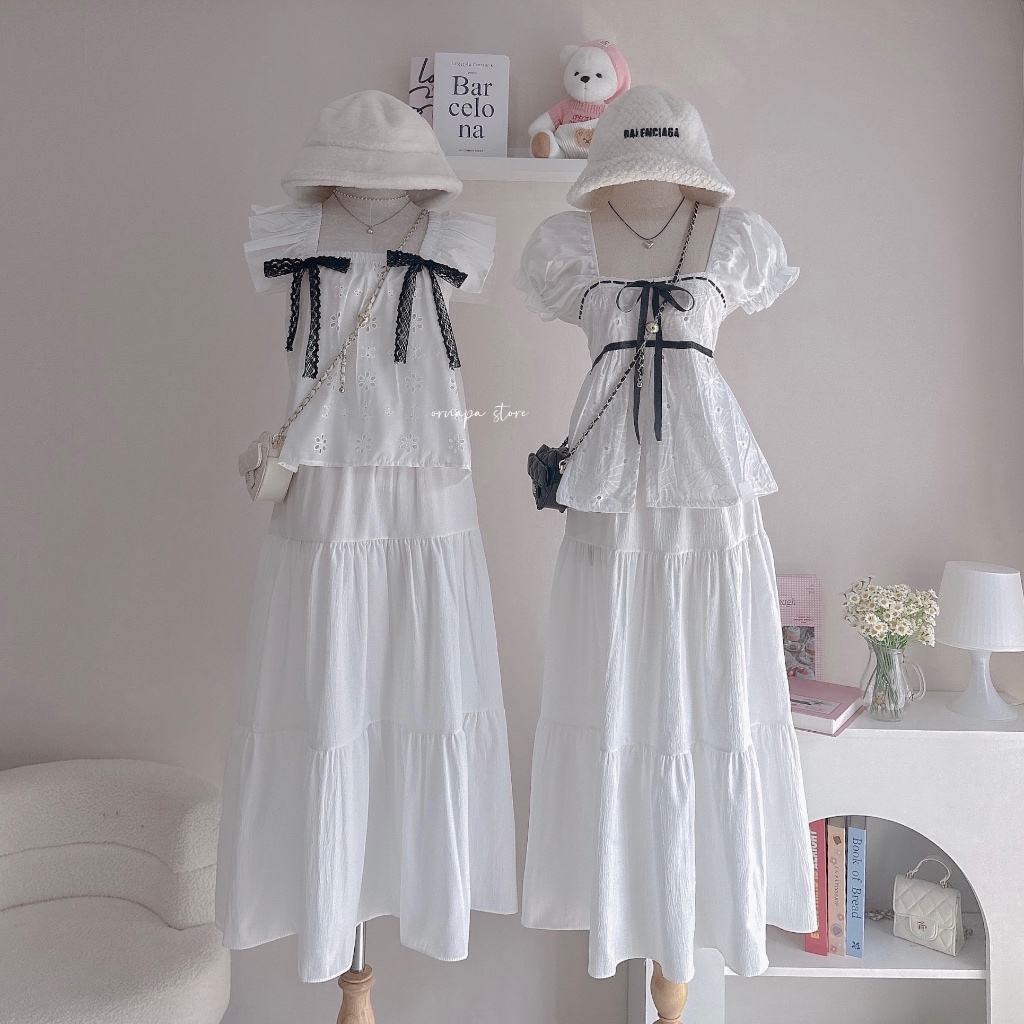 🧸☁️เซตเวียดใจ แขนตุ๊กตา กระโปรงยาว น่ารัก แบบเยอะ