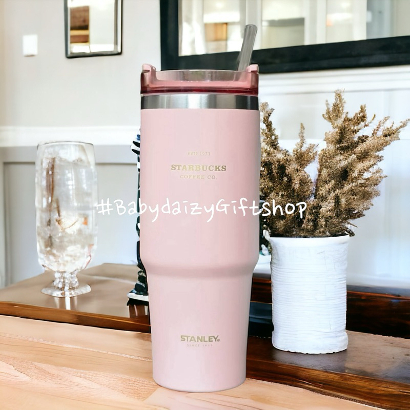 Starbucks Stanley 30oz แก้วเก็บความเย็นสตาร์บัค แก้วสแตนเลส304แท้