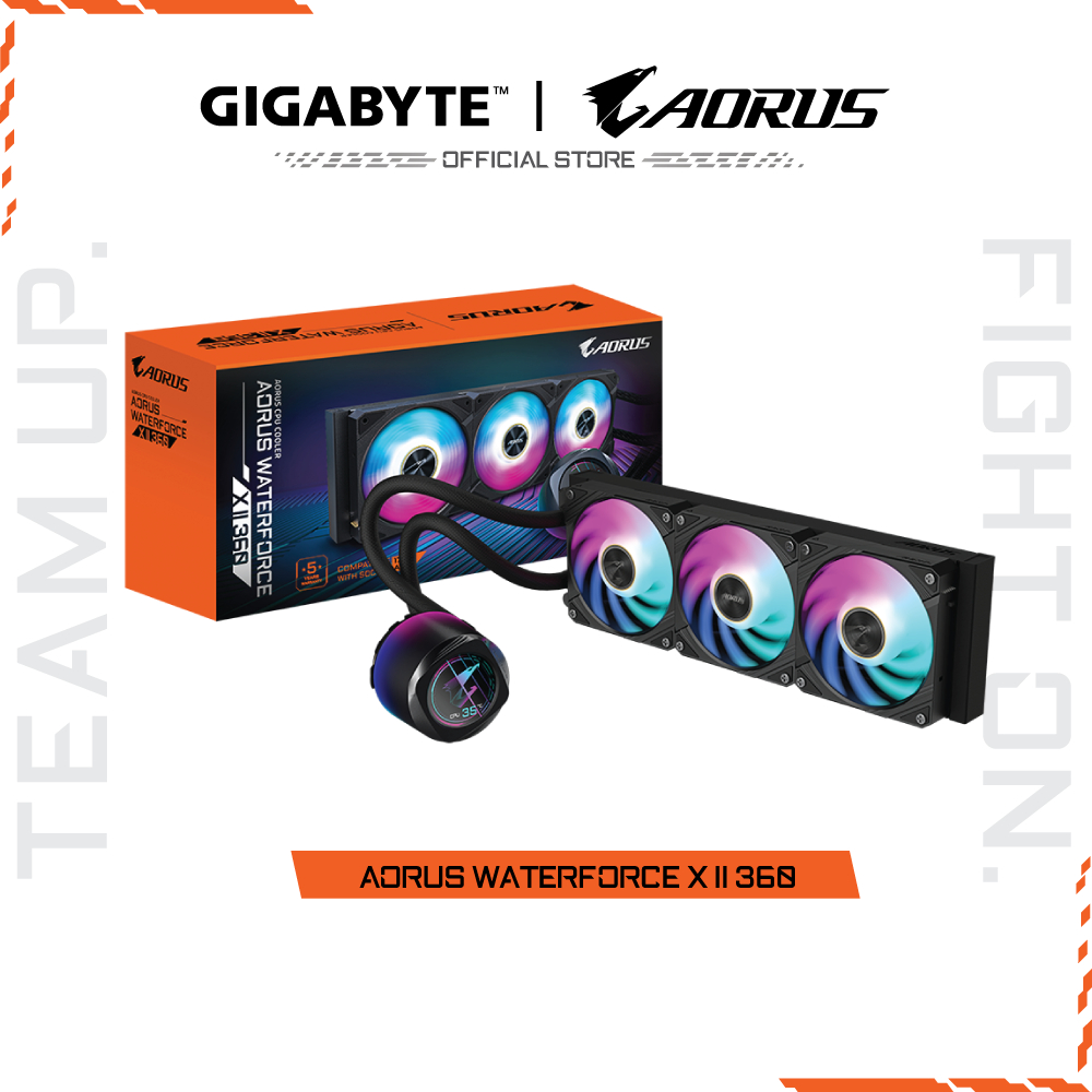 GIGABYTE AORUS WATERFORCE X II 360 CPU LIQUID COOLER (ระบบระบายความร้อนด้วยน้ำ) GP-A WATERFORCE X II